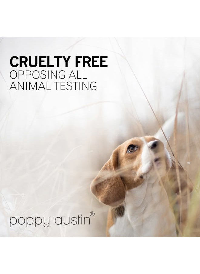 Poppy Austin Organic Mascara, Natural, Vegan, Paraben-Free, Cruelty-Free - Hypoallergenic Mascara Lengthening & Volumizing with Argan Oil - 0.31 Fl Oz (Black)