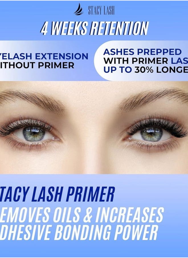 Eyelash Extension Primer/Cleanser (1.35fl.oz/40ml) Stacy Lash/Protein Oil Remover/Increase Adhesive Bonding Power Retention/Pretreatment for Individual Semi Permanent Extensions Glue Supplies