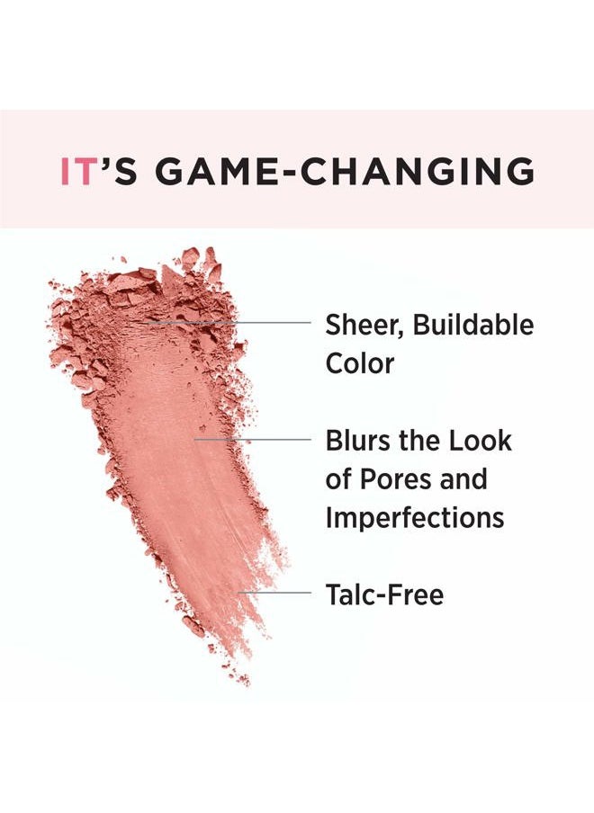 Bye Bye Pores Blush, Naturally Pretty - Sheer, Buildable Color - Diffuses the Look of Pores & Imperfections - With Silk, Hydrolyzed Collagen, Peptides & Antioxidants - 0.192 oz