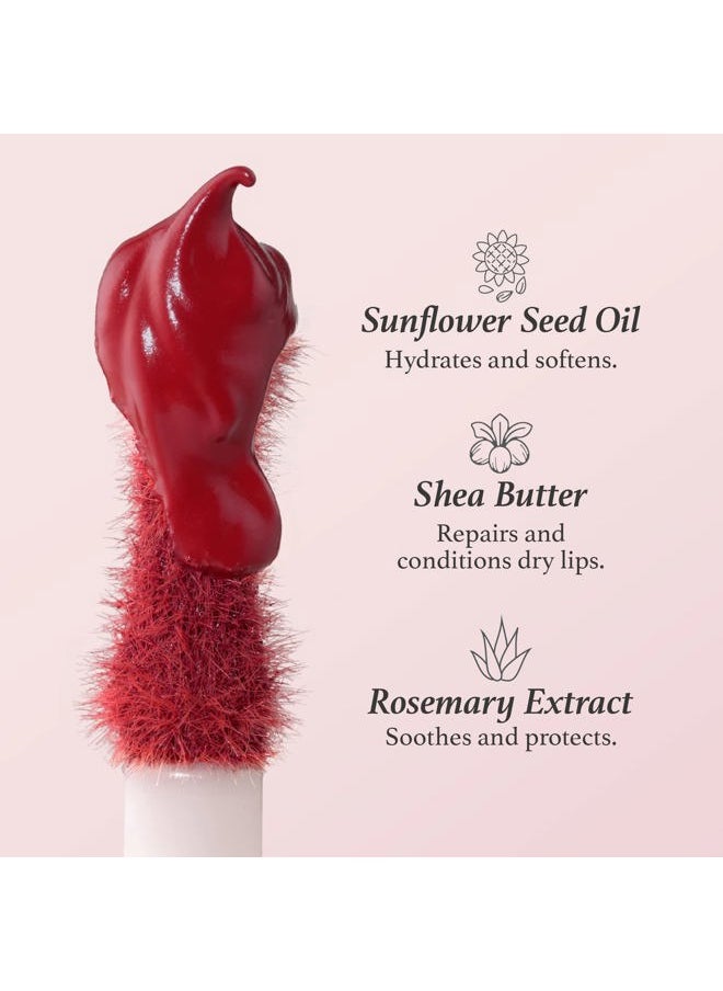 It's Whipped Matte Lip Mousse - Raspberry Fluff - Long-Lasting Liquid Lipstick - Non-Drying Velvety Finish - Moisturizing Shea Butter