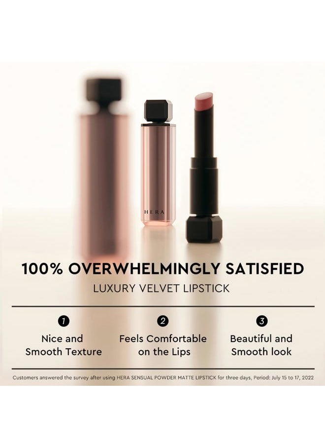 Sensual Powder Matte Lipstick #159 CUDDLE | Comfort and Soft Velvet Finish for Daily Use, Long-lasting, Hydrating & Moisturing, Korean Makeup, 0.11 oz. (3g)