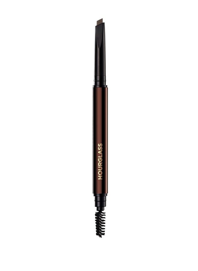 Hourglass Arch Brow Sculpting Pencil. Soft Brunette Shade Mechanical Eyebrow Pencil for Shaping and Filling. Cruelty-Free and Vegan