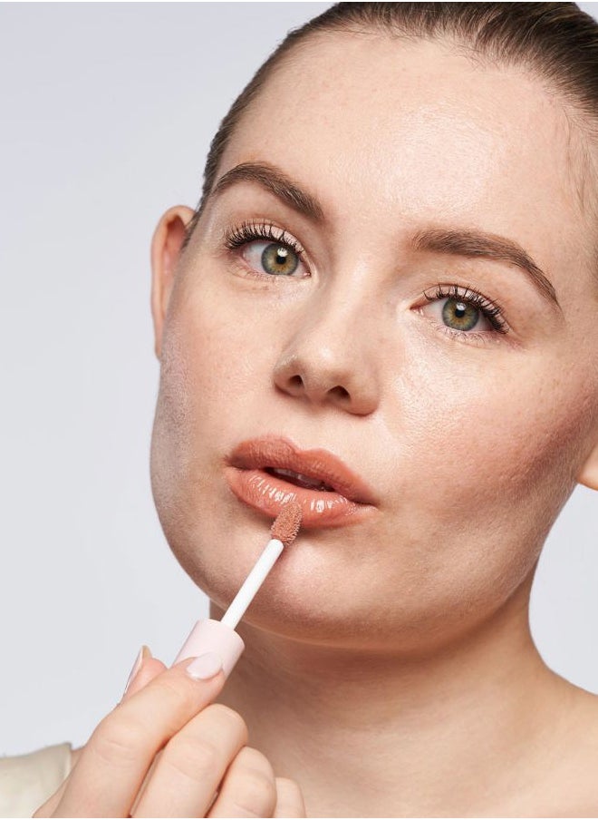 Lip Retreat Oil - Skinny Dip (Nude) - 4-in-1 Tinted Oil + Moisturizing Gloss with Avocado, Vitamin E and Rosehip - Hydrating Care for Dry Lips - 0.33 fl oz