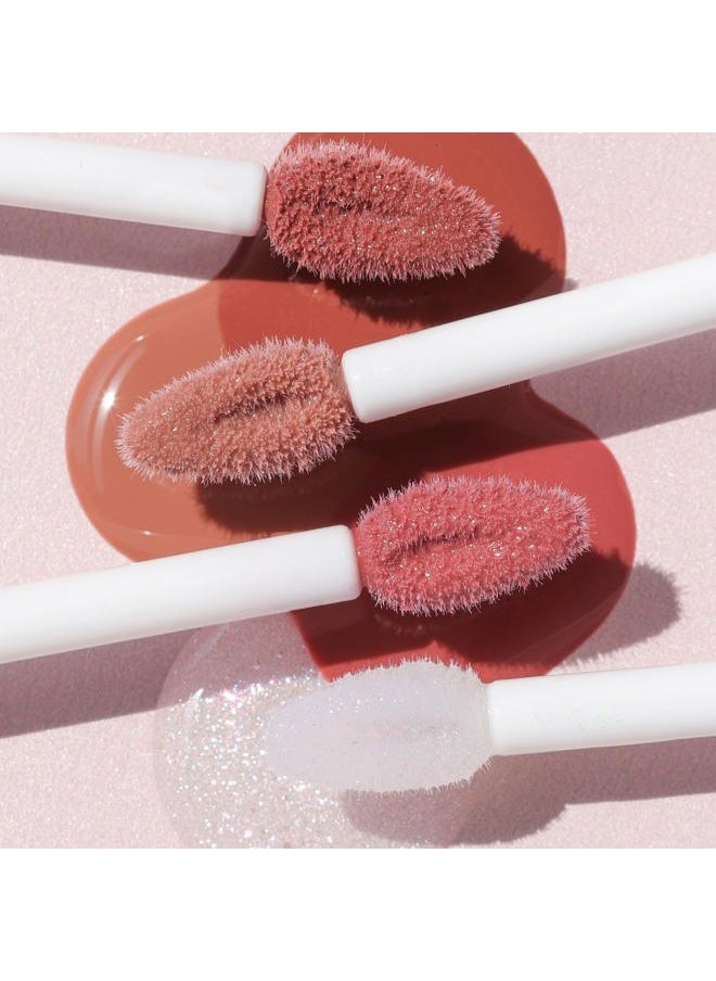 Lip Retreat Oil - Skinny Dip (Nude) - 4-in-1 Tinted Oil + Moisturizing Gloss with Avocado, Vitamin E and Rosehip - Hydrating Care for Dry Lips - 0.33 fl oz