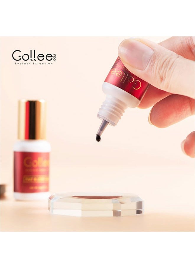 Eyelash Extension Glue Long Retention – 8 Weeks /1 Sec Drying Time/(0.17fl.oz / 5ml) Eyelash Glue for Eyelash Extensions Maximum Bonding/Black Lash Adhesive for Professional USE ONLY