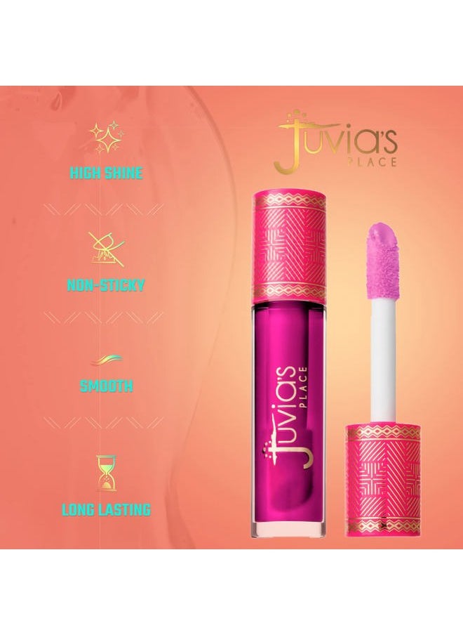 ,Lip Gloss Glass Sweet Beets, Berry, Long Lasting Hydrating The Reds & Berries,16 oz