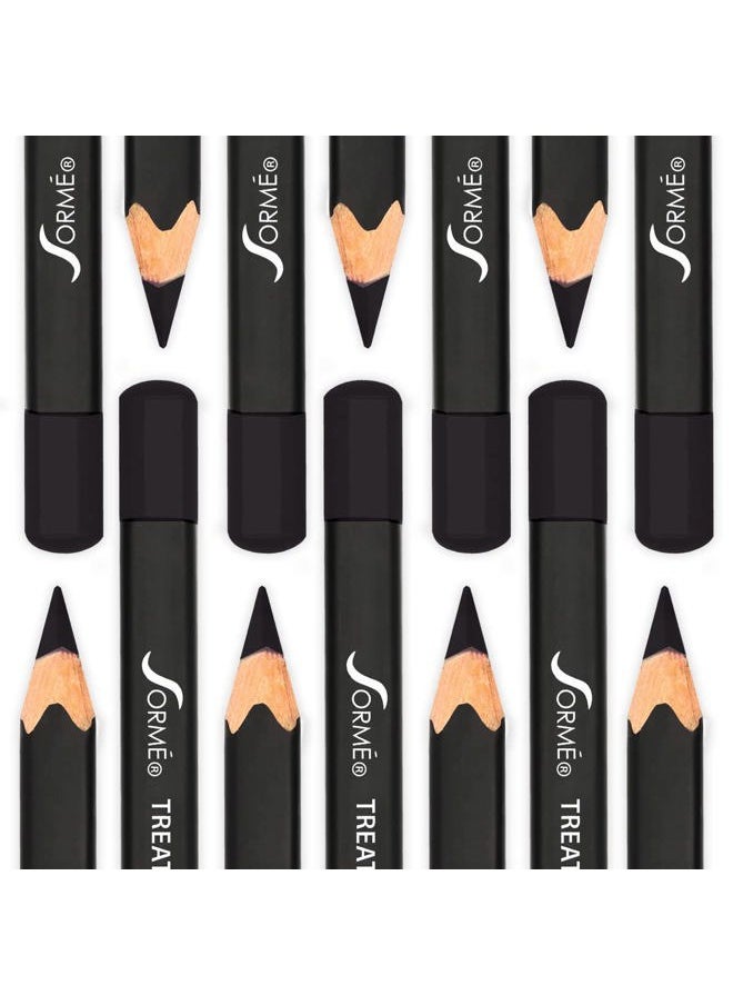 Sorme Treatment Cosmetics Smearproof Eyeliner 0.16oz | Long Lasting Black Waterproof Eyeliner Pencil | Smudge-Proof Waterline Eyeliner | Cruelty-Free and Gentle Pencil Eyeliner