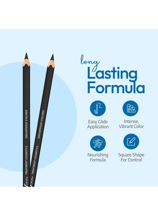 Sorme Treatment Cosmetics Smearproof Eyeliner 0.16oz | Long Lasting Black Waterproof Eyeliner Pencil | Smudge-Proof Waterline Eyeliner | Cruelty-Free and Gentle Pencil Eyeliner
