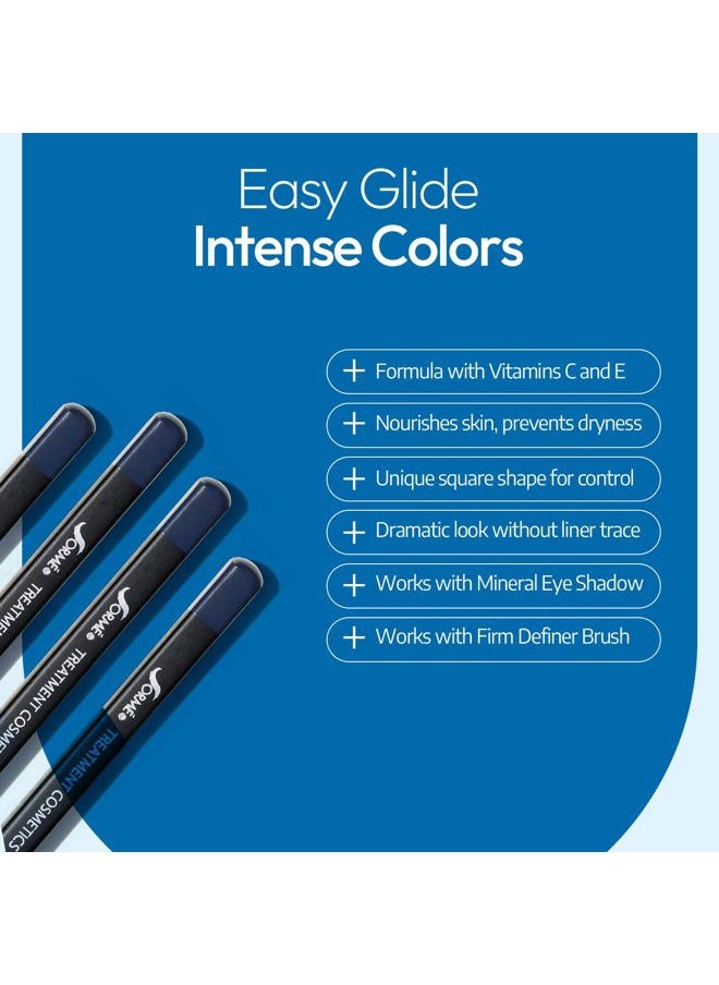 Sorme Treatment Cosmetics Smearproof Eyeliner 0.16oz | Long Lasting Black Waterproof Eyeliner Pencil | Smudge-Proof Waterline Eyeliner | Cruelty-Free and Gentle Pencil Eyeliner
