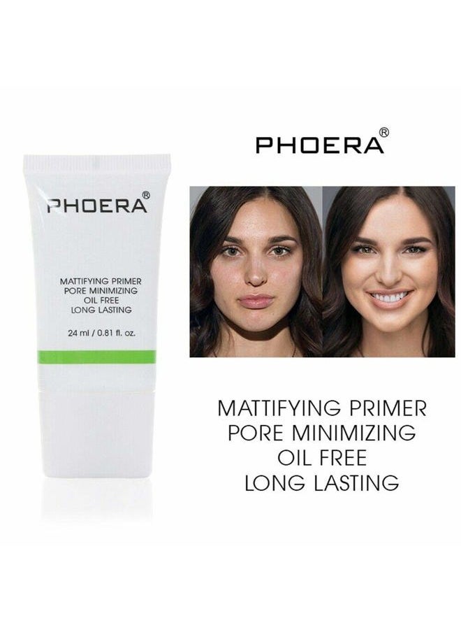AQUAPURITY PHOERA FACE PRIMER Flawless Matte Finish Face Makeup Primer Oil Control Full Coverage Make Up Base beauty blender Long Lasting Moisturizing Pores Minimiser & Wrinkle Filler (24ml)