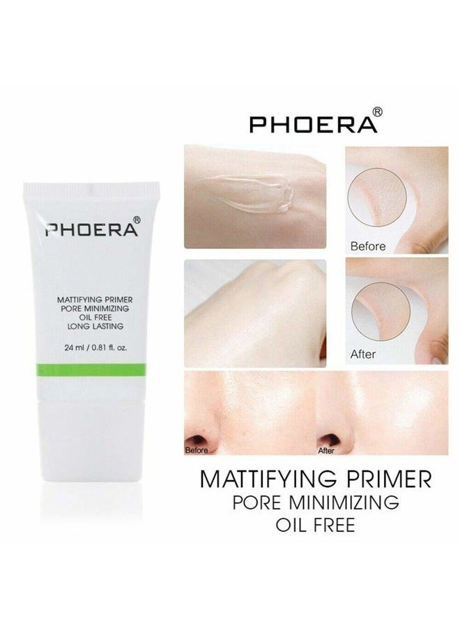 AQUAPURITY PHOERA FACE PRIMER Flawless Matte Finish Face Makeup Primer Oil Control Full Coverage Make Up Base beauty blender Long Lasting Moisturizing Pores Minimiser & Wrinkle Filler (24ml)