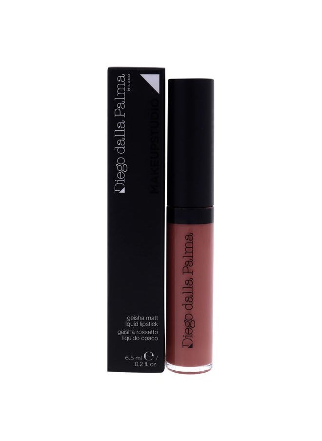 Makeupstudio Geisha Matt Liquid Lipstick - Incredibly Creamy Texture - Non-Dusty Matte Finish - Soft And Luscious Lips - Hyper-Velvety And Intense Color - 09 Quite Life - 0.2 Oz