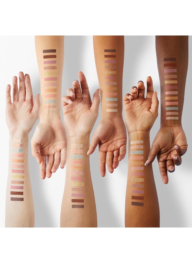 Gilded Nude Hyper Pigmented Eyeshadow Palette - 15 Natural Looking Makeup Eyeshadow Colors for Your Everyday Look