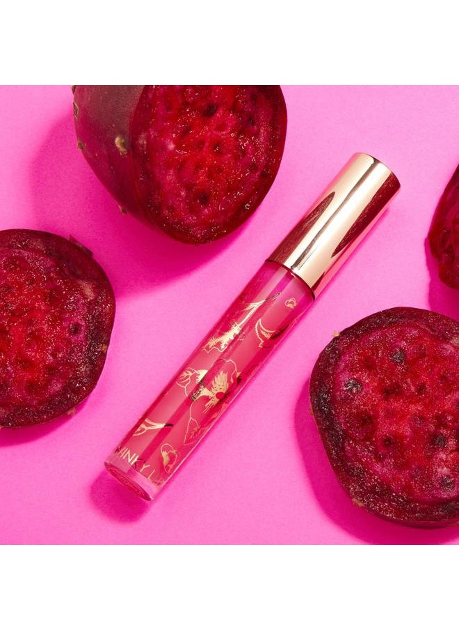 Fruity Gloss pH Lip Stain, Non Sticky Lip Gloss, Tinted Lip Oil, Lip Lacquer, Yummy Fruit Lipgloss, Jojoba Oil for Hydration & Shine, Prickly Pear