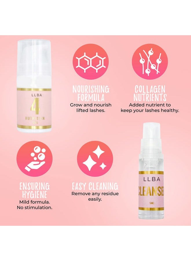 Lash Lift Kit, Eyelash Perm Kit, Professional Use, Upgraded Incredients, Long-Lasting, Semi-Permanent Curling, Ensuring Hyngen & Easy Cleaning