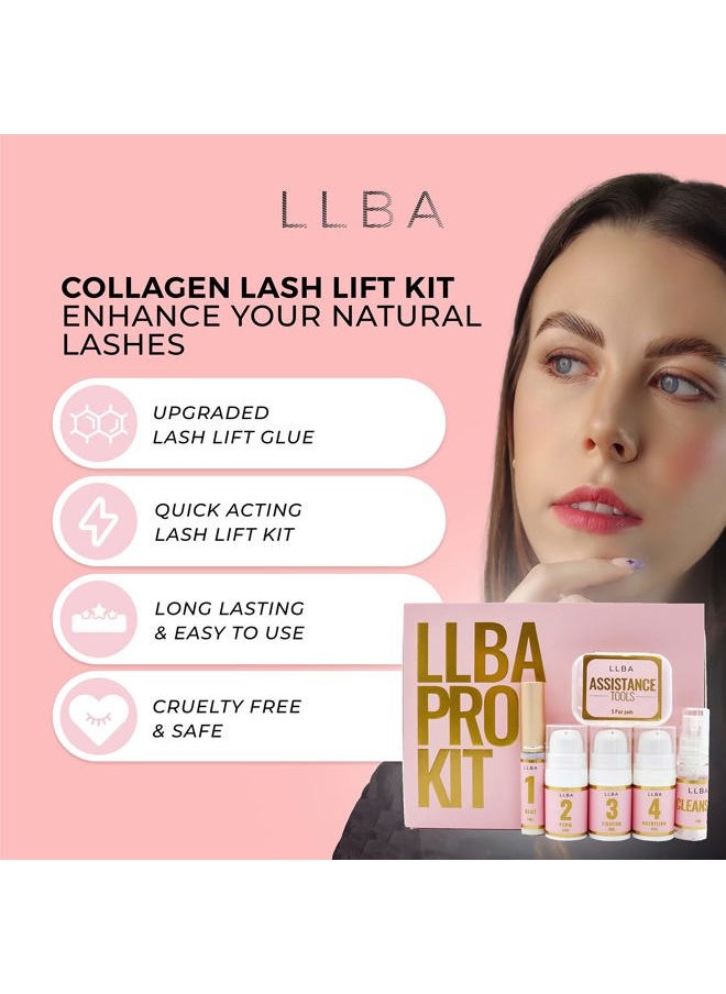 Lash Lift Kit, Eyelash Perm Kit, Professional Use, Upgraded Incredients, Long-Lasting, Semi-Permanent Curling, Ensuring Hyngen & Easy Cleaning