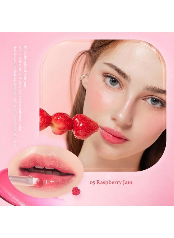 Fruity Lip Jam (#02 Apricot Jam) | High-shine finish | Moisturizing | Vegan, Cruelty Free | Lip Balm