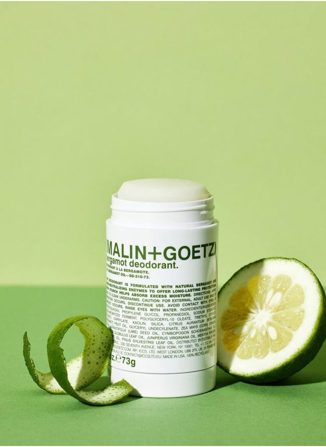 Malin + Goetz Bergamot Deodorant, 2.6 oz. - Men & Women's Stick Deodorant, Scented Deodorant for All Skin Types, Natural Fragrance & Color, Aluminum Free Natural Deodorant
