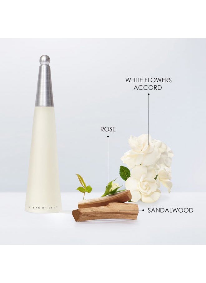 L'Eau d'Issey Eau de Toilette - Fragrance for Women - Floral & Aquatic, Inspired by the Purity of Water - With Notes of White Flowers, A Lotus Rose Accord & Sandalwood - 3.4 oz