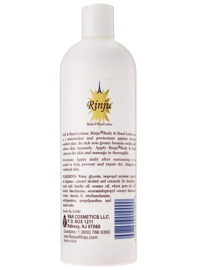 Body & Hand Lotion - Non-Greasy Lotion for Women & Men - 16 Oz Enriched with Vitamin E for Extremely Dry Skin - Skin Care Essentials