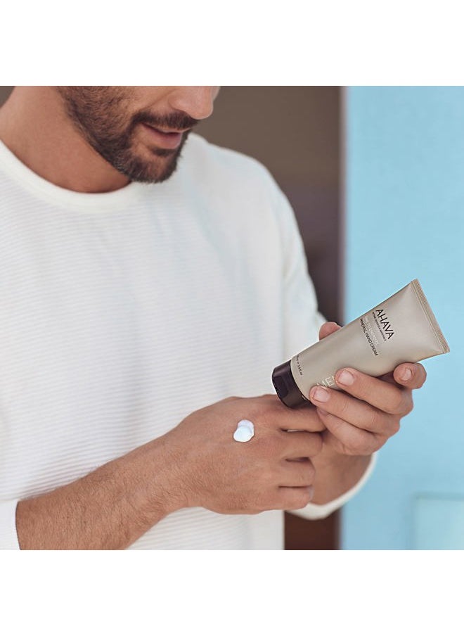 Men's Mineral Hand Cream - Nourishing & Fast-Absorbing, Smoothes & Relieves Hands, Prevents Dryness, enriched with G-Force: Ginger Root, Ginseng, Ginkgo Biloba Leaf & Green Tea, 3.4 Fl.Oz