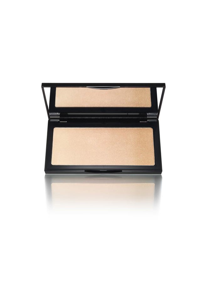 The Neo Highlighter (Sahara): Candlelight, Starlight & Sunlight shades. Highly pigmented palette. All day wear. Temples, cheekbones, brow, chin, nose. Pro makeup artist go to for glow.