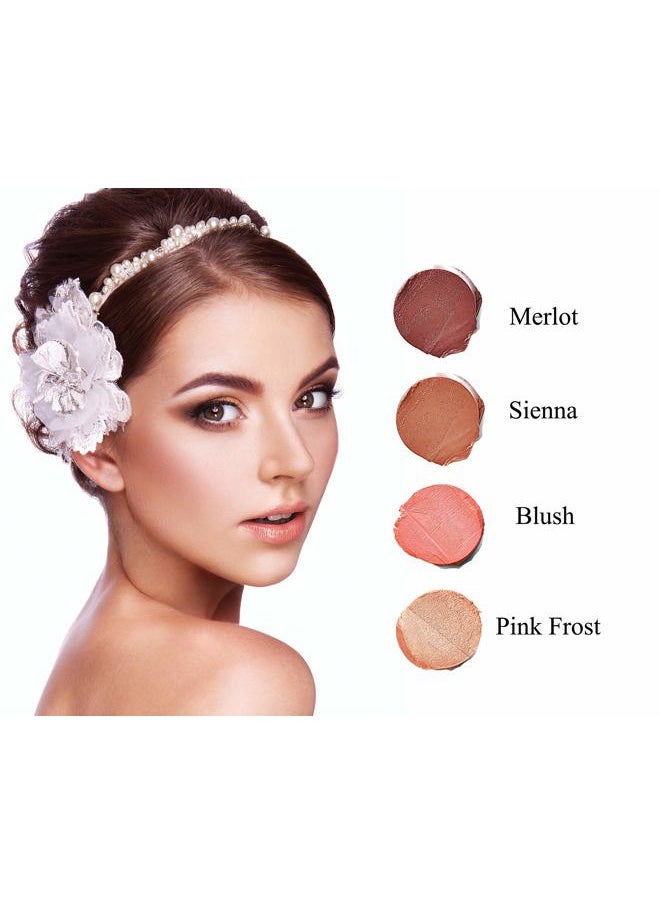 Natural Organic Cream Blush Stick Cheek Tint, 100% Natural, Vegan, Gluten Free, Cruelty Free, Made in the USA, 0.18 oz. (Blush)