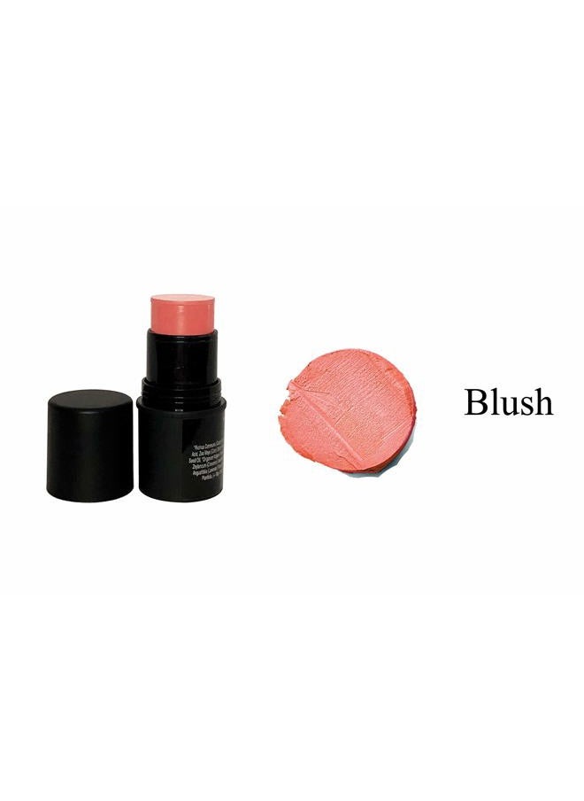 Natural Organic Cream Blush Stick Cheek Tint, 100% Natural, Vegan, Gluten Free, Cruelty Free, Made in the USA, 0.18 oz. (Blush)