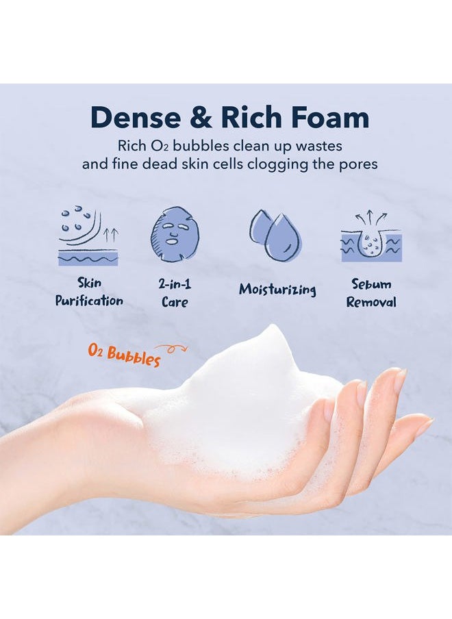 Deep Purifying Pink O2 Bubble Mask Peach (5 Pack) – Bubble Face Sheet Mask for Purifying & Moisturizing