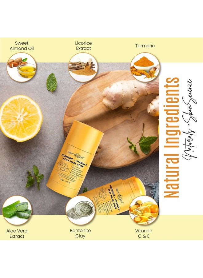 Turmeric Face Mask - Pure Organic Acne Treatment + Boosts Circulation + Anti-aging For Dull And Dry Skin Care- Set Of 3