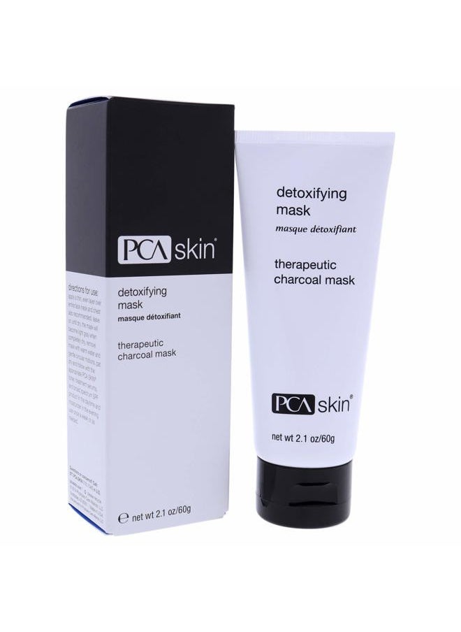 Detoxifying Skin Care Face Mask - Charcoal & Clay Skincare Facial Treatment for Minimizing Pores & Blackheads (2.1 oz)