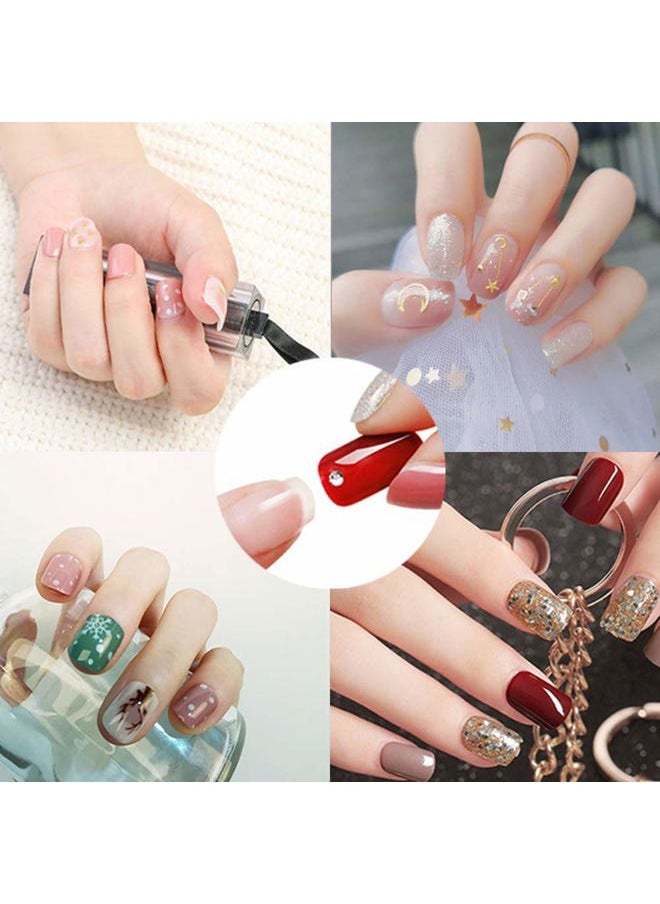 600 PCS Double Sided Glue Nail Adhesive Tabs, Breathable Transparent Fake Nail Glue Stickers, Flexible Adhesive Stickers for False Tips, Manicure Supplies (25 Sheets)