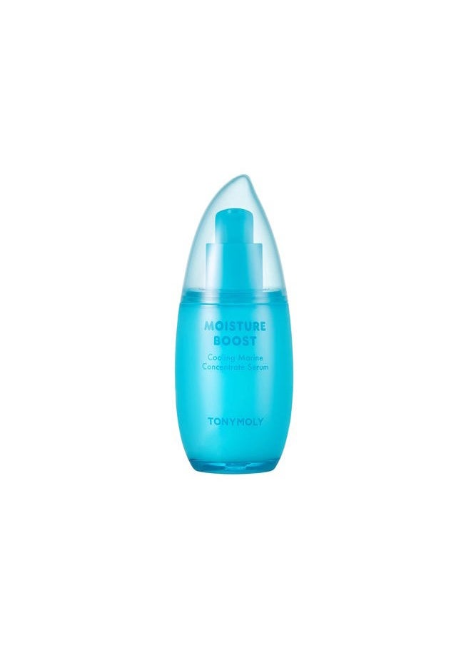 Moisture Boost Serum, Cooling Marine Concentrate with Chlorella & Seaweed, Hydrating, Mosturizer, 3 oz.