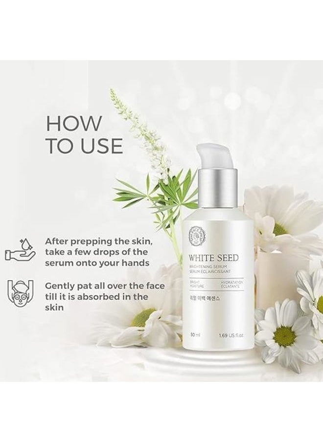 Whiteseed Brightening Serum | Deep Skin Brightening, Boost Moisturization & Pore Minimize | Skin Texture & Clarity Improvement, Dullness Reducing, 1.69 Fl Oz