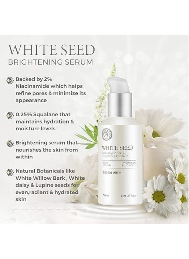 Whiteseed Brightening Serum | Deep Skin Brightening, Boost Moisturization & Pore Minimize | Skin Texture & Clarity Improvement, Dullness Reducing, 1.69 Fl Oz