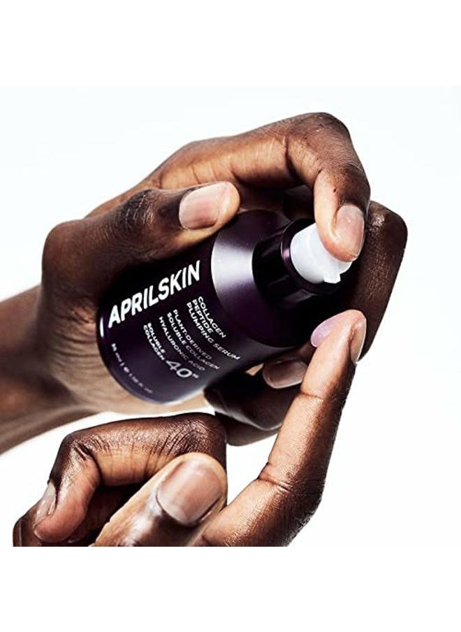 40% Collagen Peptide Plumping Serum | Vegan, Cruelty-Free | Keeps radiant and firmer-looking with Triple Peptide Complex | For fine lines, wrinkles & sensitized skin