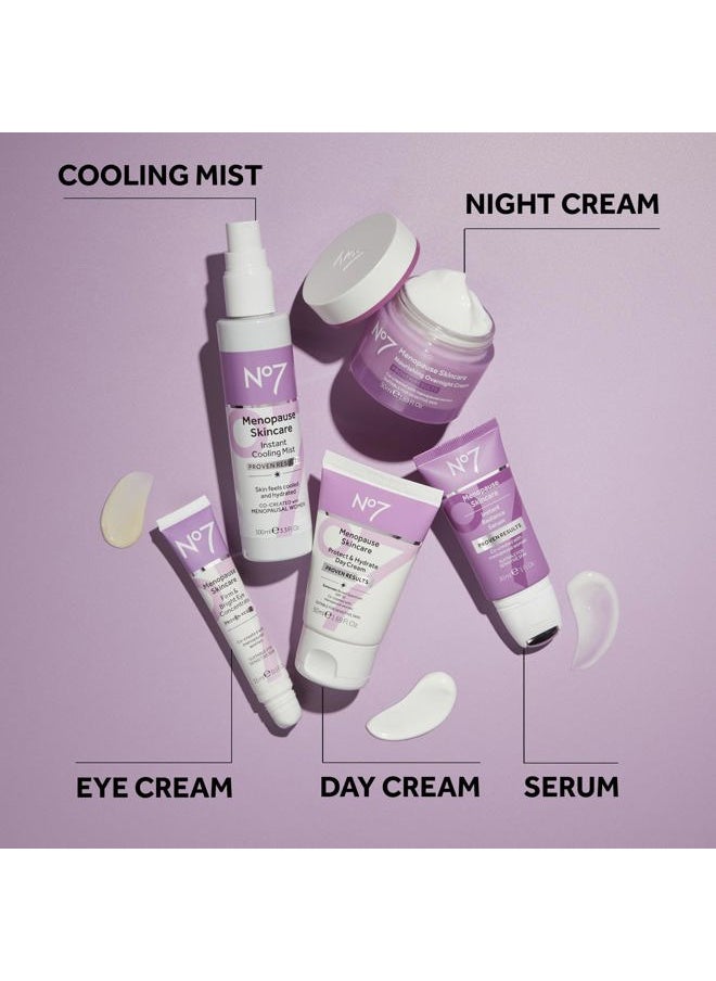 Menopause Skincare Instant Radiance Serum – Hydrating Facial Serum with Hyaluronic Acid + Collagen Peptides for Firmer, Healthier Looking Skin – With Cooling Applicator (30ml)