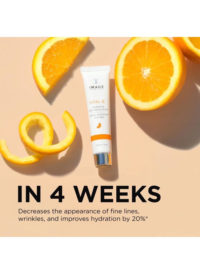 , VITAL C Hydrating Anti-Aging Serum, with Potent Vitamin C to Brighten, Tone and Smooth Appearance of Wrinkles, Discovery Size 0.5 fl oz