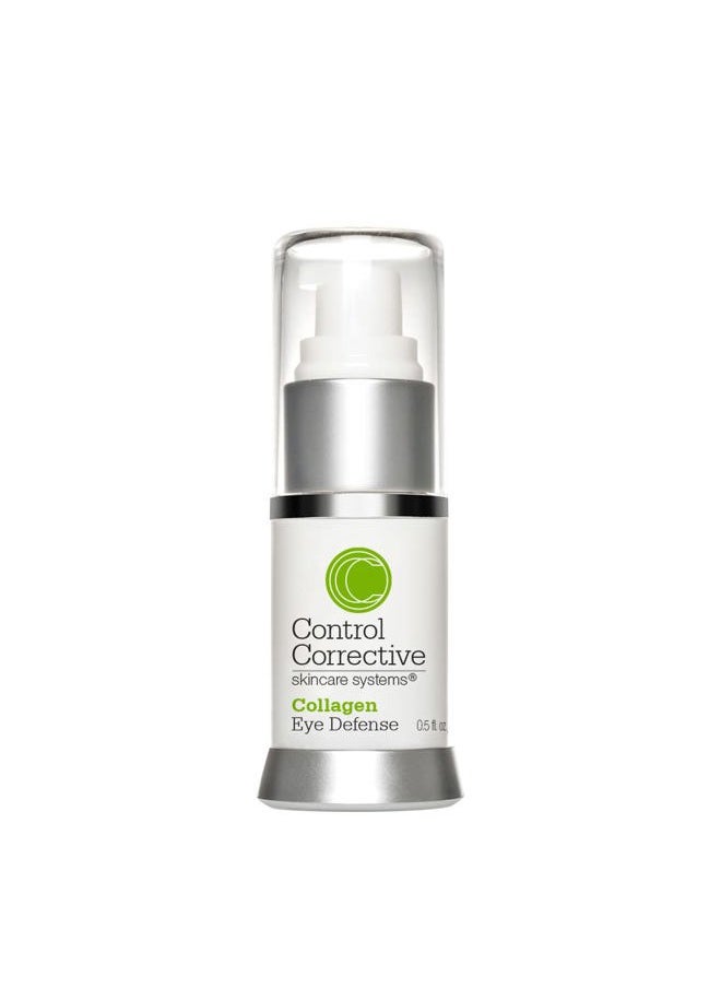 CONTROL CORRECTIVE Collagen Eye Defense, .5 Oz - Soothing & Hydrating Eye Cream, All Skin Types, Lightweight, Elastin, Wheat Germ, Hyaluronic Acid, Skin Brighteners Restore Smoothing To Delicate Areas