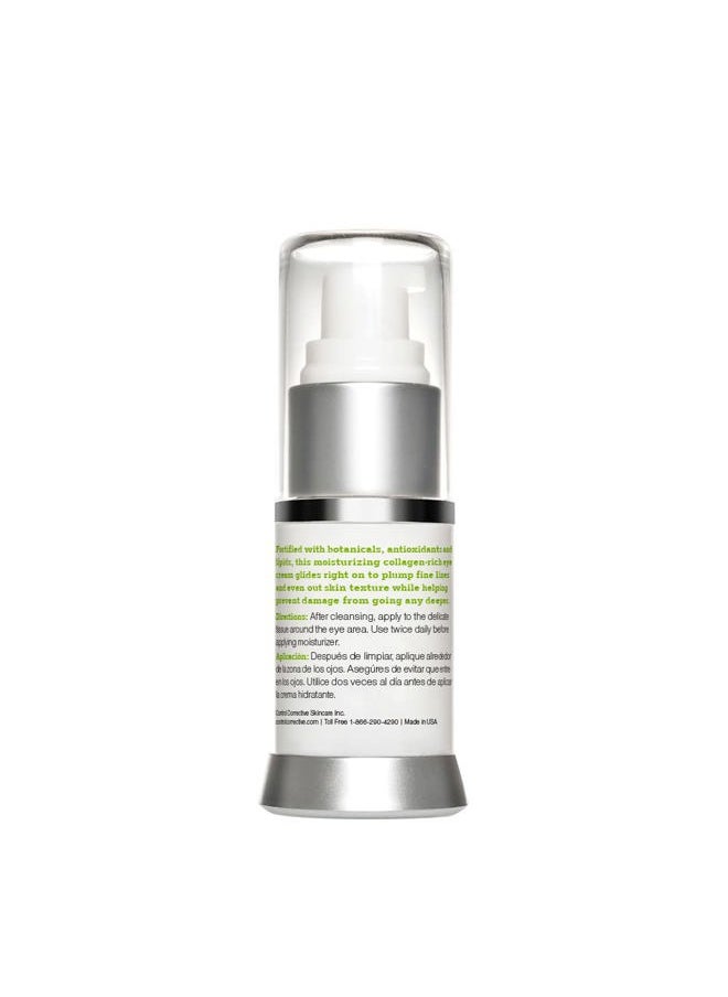 CONTROL CORRECTIVE Collagen Eye Defense, .5 Oz - Soothing & Hydrating Eye Cream, All Skin Types, Lightweight, Elastin, Wheat Germ, Hyaluronic Acid, Skin Brighteners Restore Smoothing To Delicate Areas