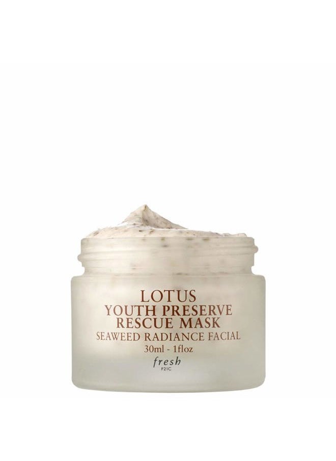 Lotus Youth Preserve Rescue Mask Seaweed Radiance Facial 1 fl oz / 30 ml