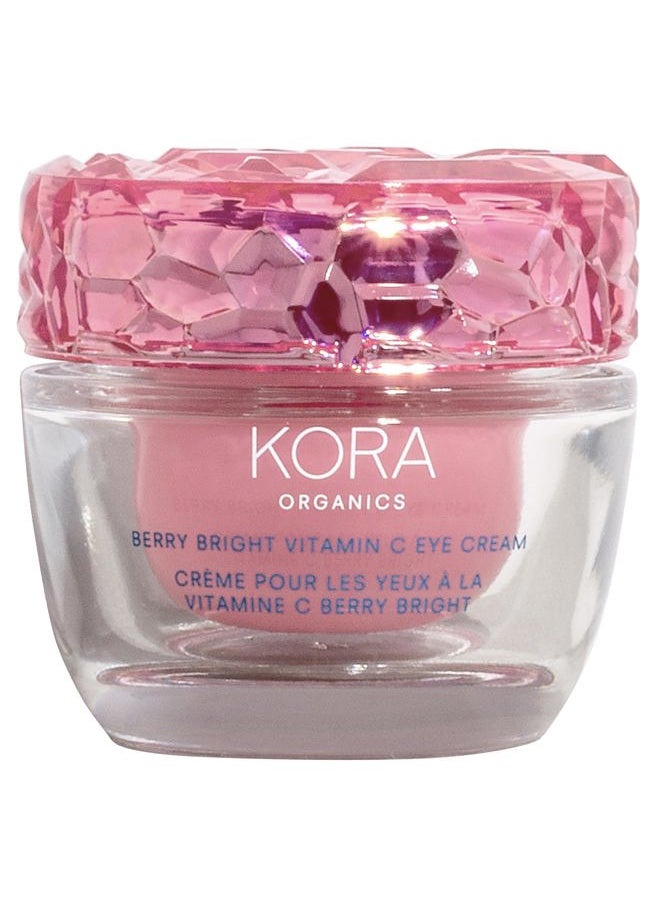 Berry Bright Firming Vitamin C Eye Cream, Hydrate & Strengthen, Certified Organic, Cruelty Free, Refillable, 0.50 fl oz