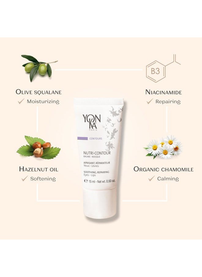Yon-Ka Contours Nutri-Contour - Eye and Lip Contour Cream That Hydrates and Repairs While Minimizing the Appearance of Lines and Wrinkles (0.5 Ounce / 15 Milliliters)