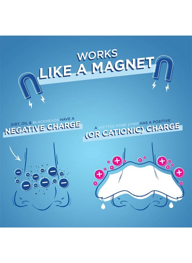 Charcoal Deep Cleansing Pore Strips for Men, Nose Strips for Blackhead Removal on Oily Skin, Features C-Bond Technology with Instant Pore Unclogging, 6 Count