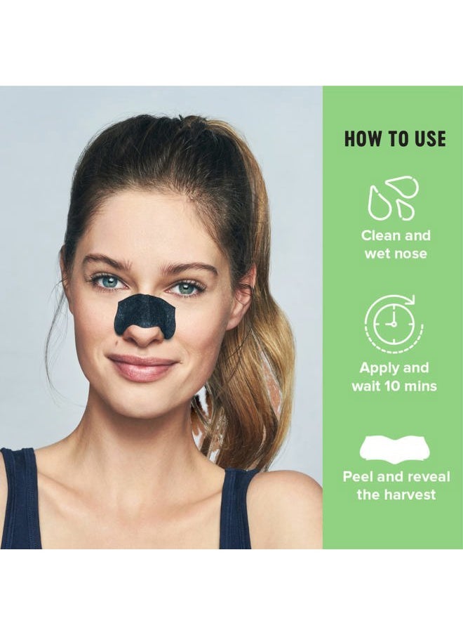 Charcoal Deep Cleansing Pore Strips for Men, Nose Strips for Blackhead Removal on Oily Skin, Features C-Bond Technology with Instant Pore Unclogging, 6 Count