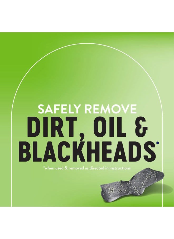 Charcoal Deep Cleansing Pore Strips for Men, Nose Strips for Blackhead Removal on Oily Skin, Features C-Bond Technology with Instant Pore Unclogging, 6 Count