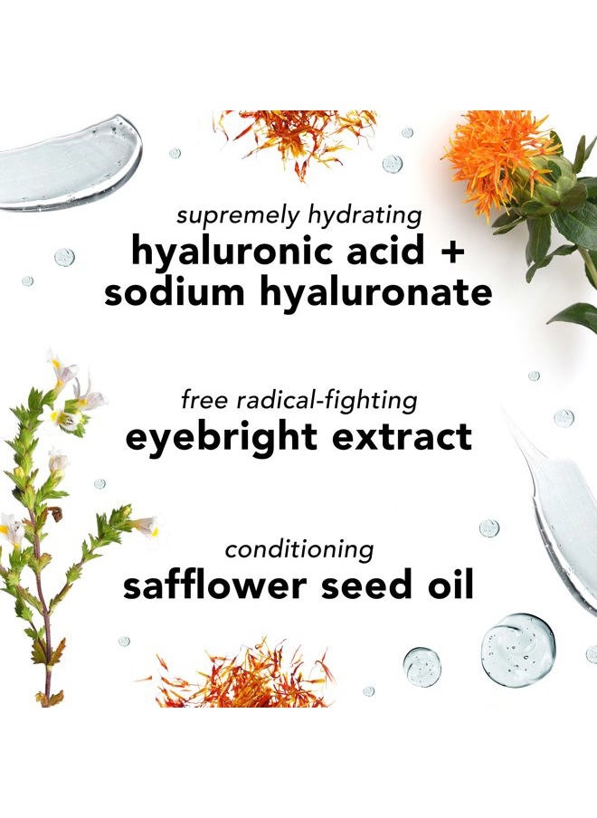 Hyaluronic Eye Cream Anti Aging for All Skin Types, Under Eye Cream for Dark Circles and Puffiness, Formulated with Hyaluronic Acid & Glycerin, 0.5 Ounce