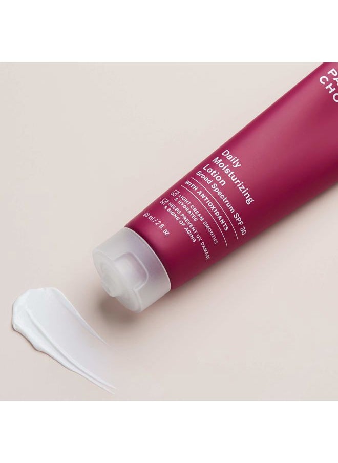SKIN RECOVERY Daily Moisturizing Lotion SPF 30 Mineral Sunscreen, 2 Ounce Bottle Moisturizing Sunscreen for Dry and Sensitive Facial Skin