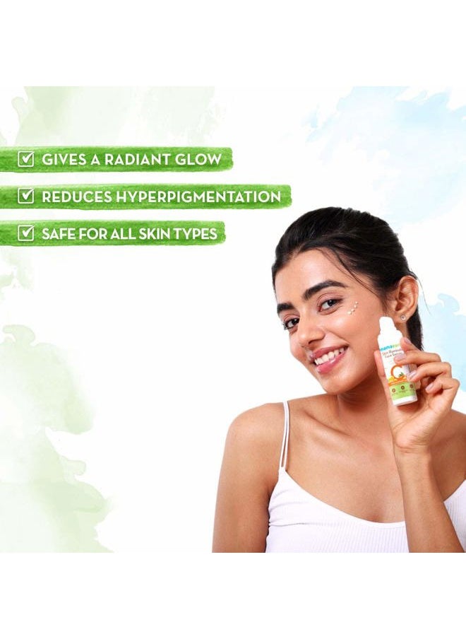 Mamaearth Vitamin C Skin Illuminate Face Serum | with Turmeric for Radiant Skin | Radiance Serum to Reduce Fine Lines & Wrinkles | No Paraben & Silicone | 1.01 Fl Oz/30ml