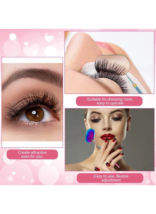 Nano Mist Sprayer Eyelash Extensions Mini Facial Steamer 20ml Portable Face Mister USB Handheld Facial Humidifier and 270 Degree Rotation Lash Mirror for Makeup Skin Care